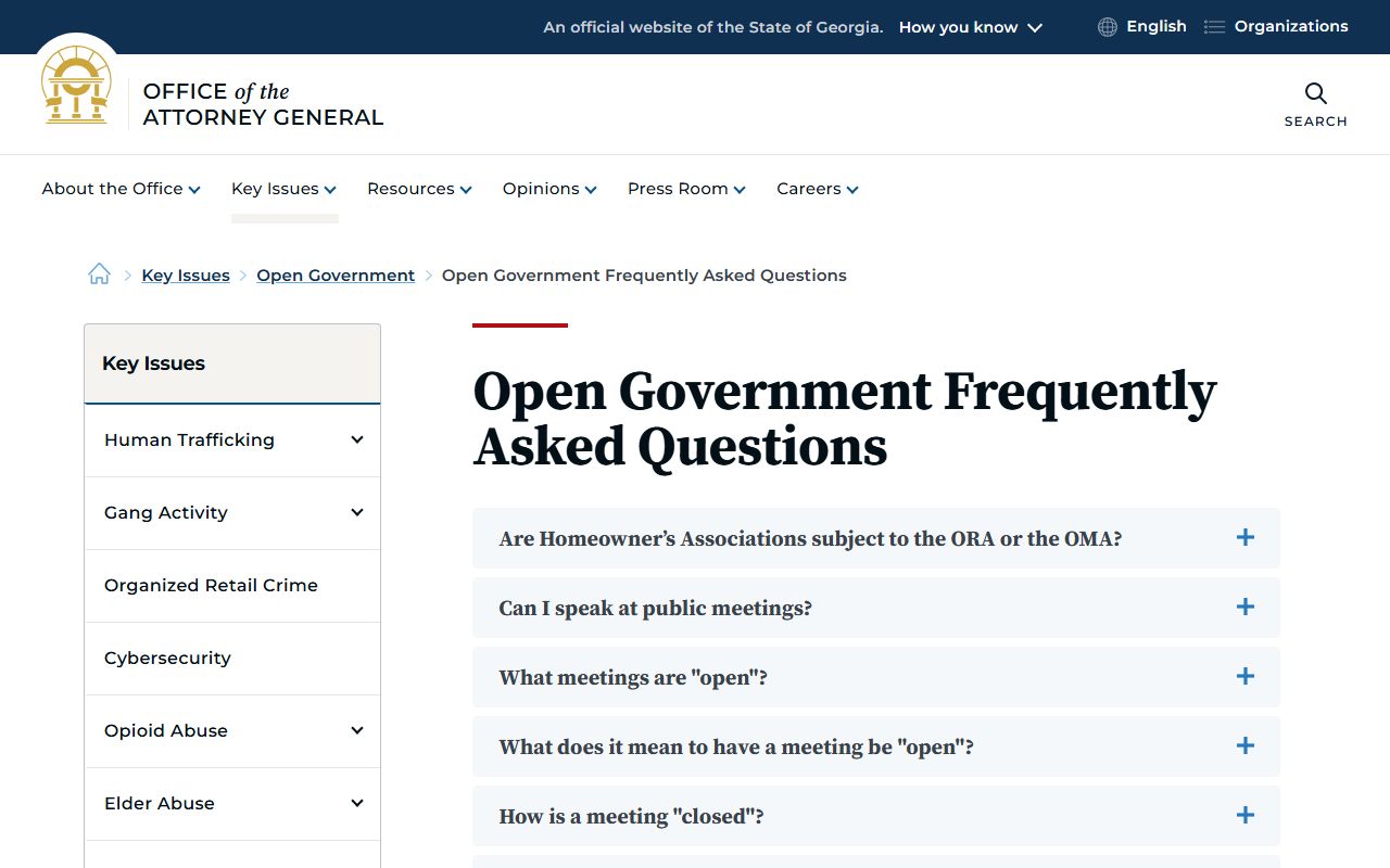 Henry County court records Georgia open government exemptions