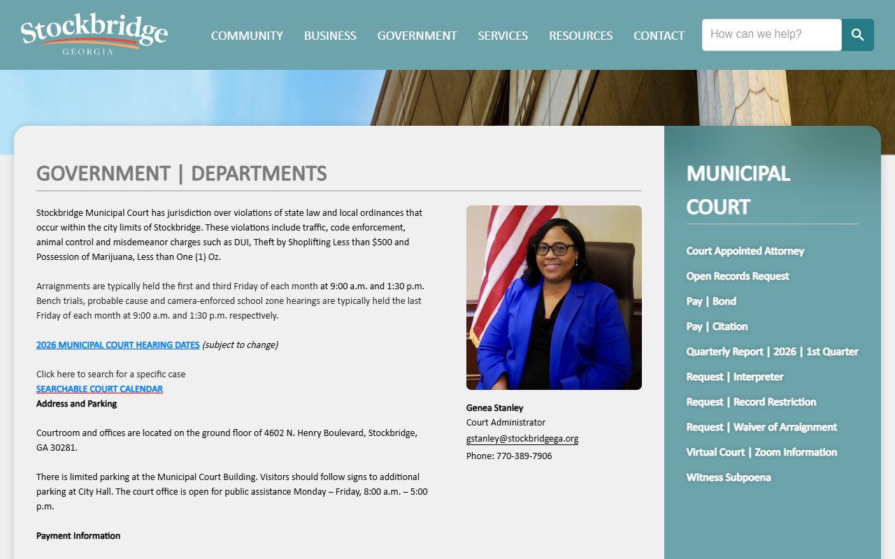 Henry County Superior Court municipal court distinction