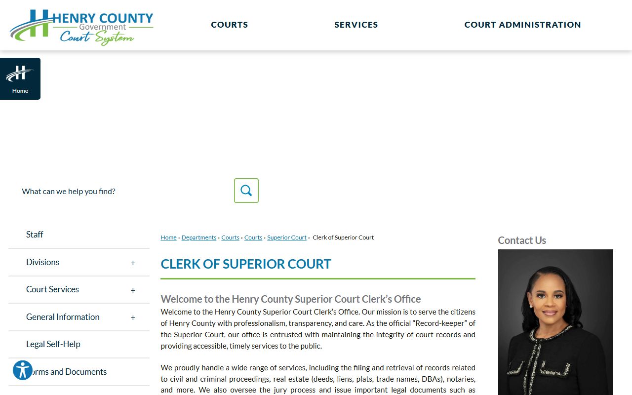Henry County court records Clerk of Superior Court directory