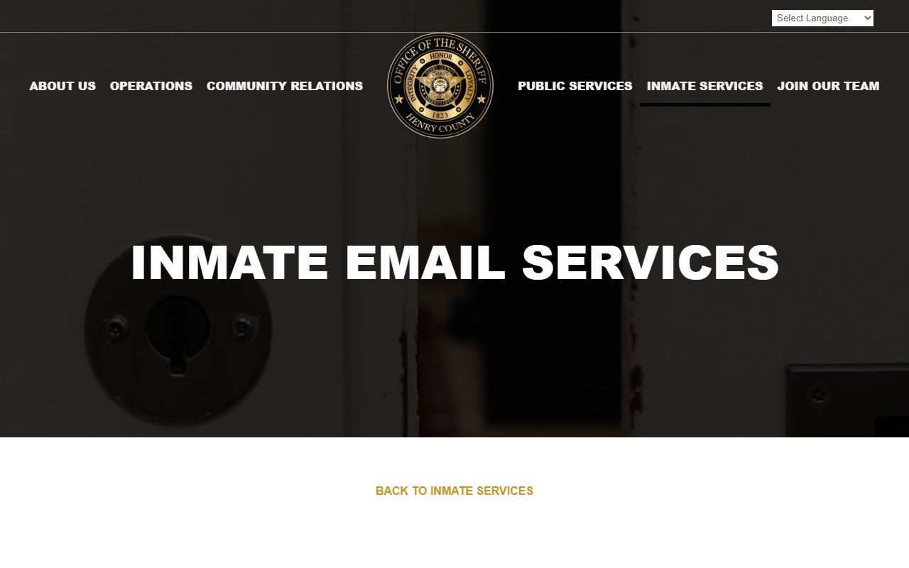 Henry County inmate search inmate email and text rules