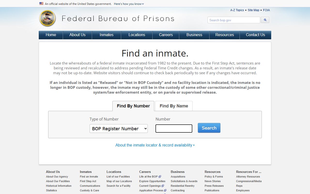 Henry County probate records contrasted with Federal Bureau of Prisons inmate locator