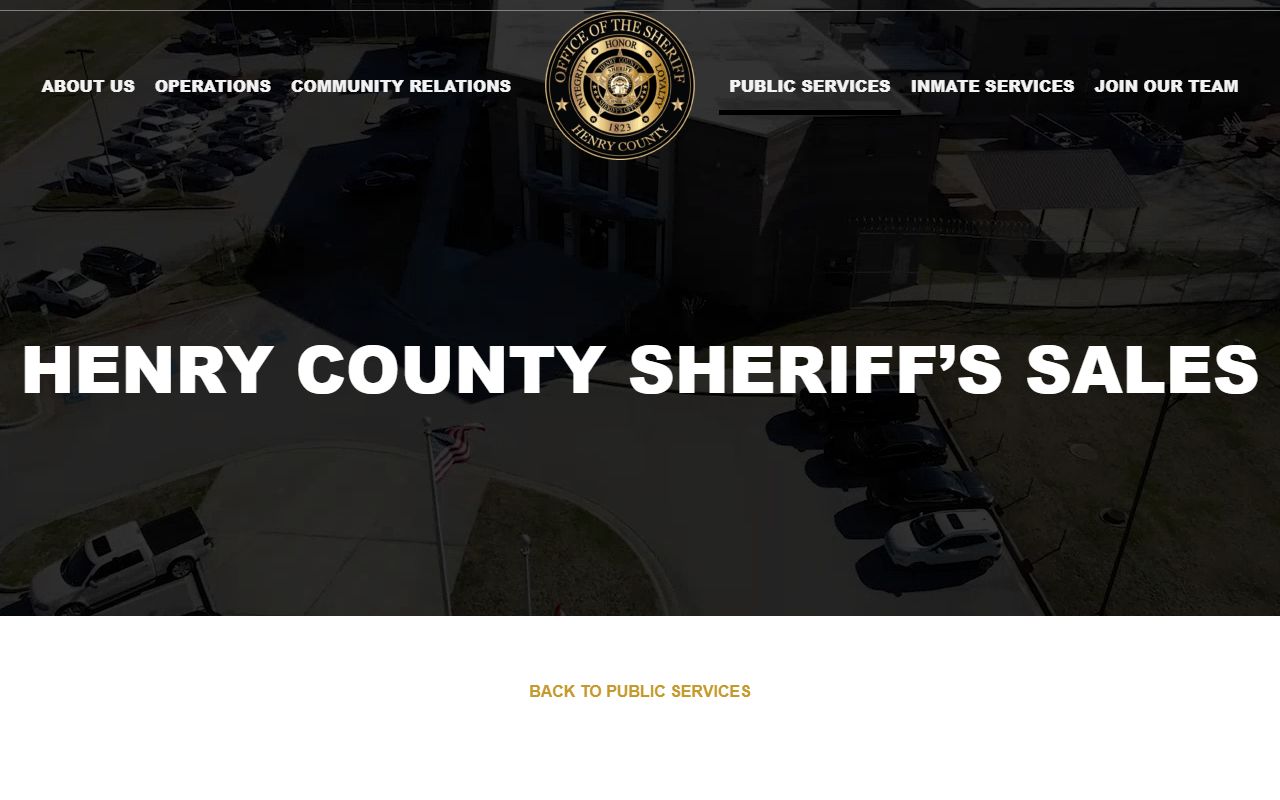Henry County warrant records sheriff court-order records